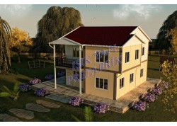 150 m2 İki Katlı Prefabrik