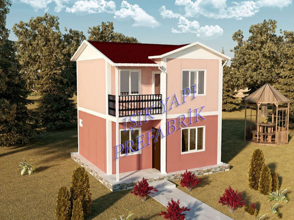 82 m2 İki Katlı Prefabrik