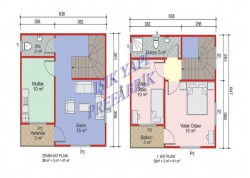 82 m2 İki Katlı Prefabrik