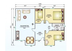 Tek Katlı 112 m2 Prefabrik Ev