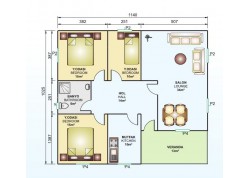 Tek Katlı 117 m2 Prefabrik Ev