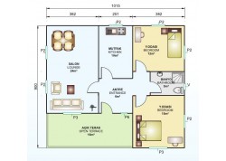 Tek Katlı 75 m2 Prefabrik Ev