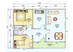 Tek Katlı 78 m2 Prefabrik Ev